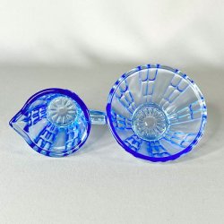 Sukker og flde st - blt glas