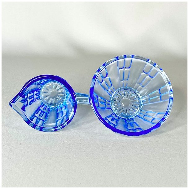 Sukker og flde st - blt glas