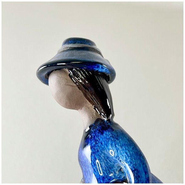 Elsi Bourelius kvindefigur i keramik - bl 