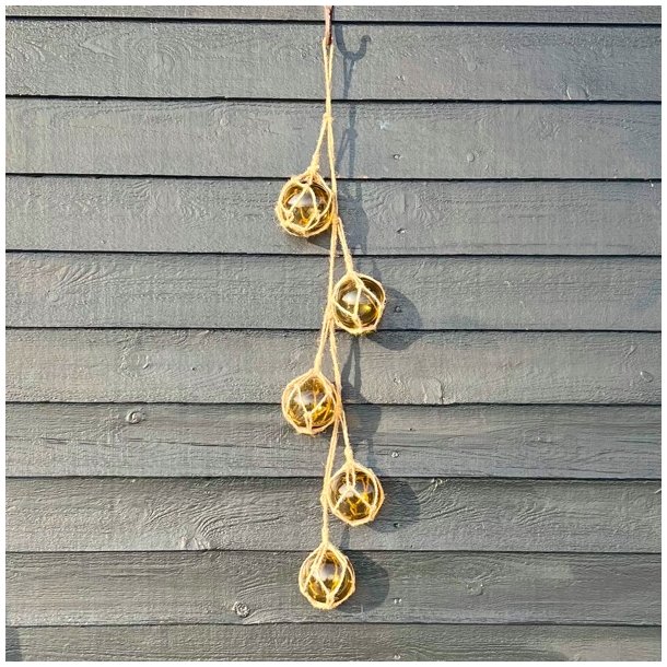 Ophng med flydere - gylden 