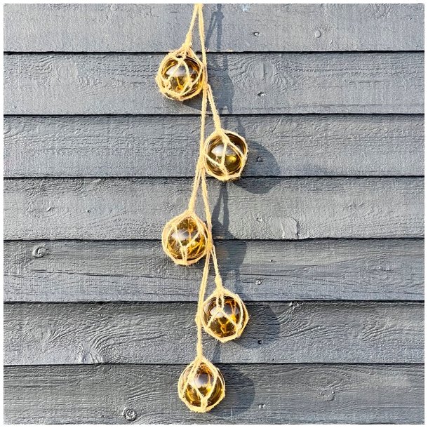 Ophng med flydere - gylden 