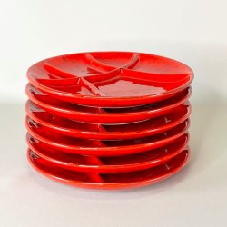 Fonduetallerken - rd 