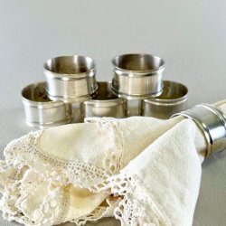 Servietringe klassiske forslvede (st a' 6 stk)