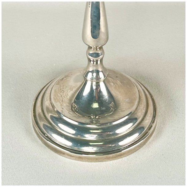 Trearmet lysestage - slv