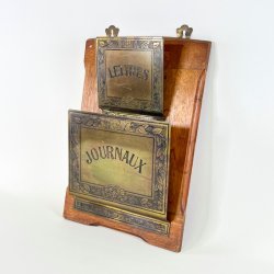 Avisholder - vintage, fransk 