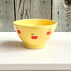 Cafe au lait skl (bol) gul m/kirsebr