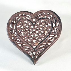 Bordskner - fransk, hjerte lille