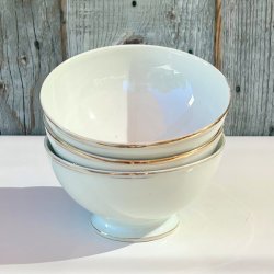 Cafe au lait skl (bol) m/guldkant