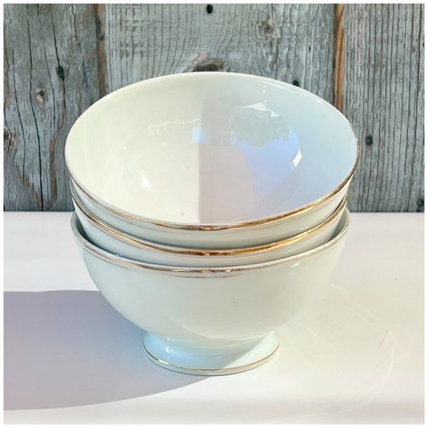 Cafe au lait skl (bol) m/guldkant