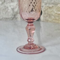 Champagneglas - lyserd med swirl