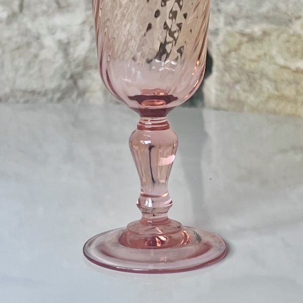 Champagneglas - lyserd med swirl