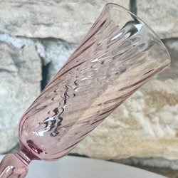 Champagneglas - lyserd med swirl