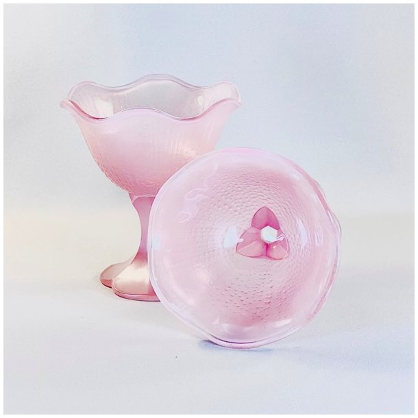 Dessertglas (st a' 4 stk) - fransk, pink