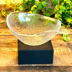 Fransk fiskeskl i klart glas