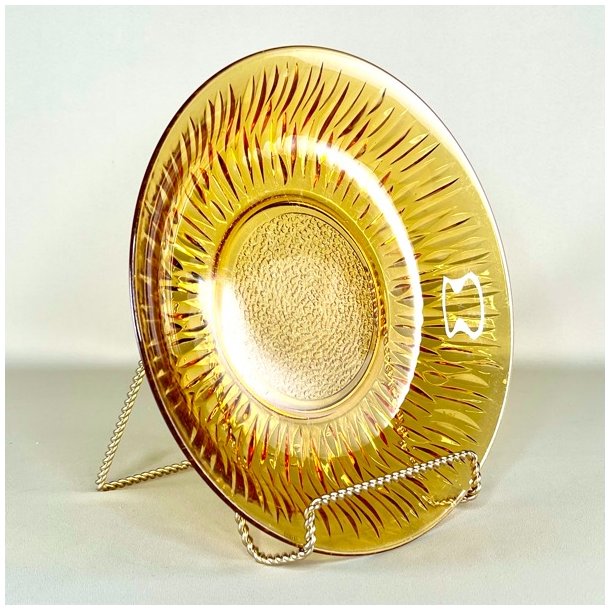 Glasfad - fransk vintage, gyldent