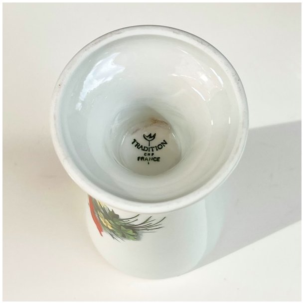 Mazagran - fransk kaffekop m/vilde blomster