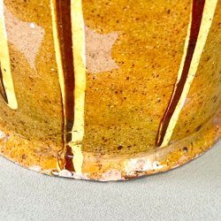 Vintage fransk kande - brndte farver