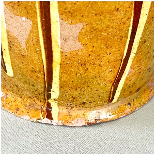 Vintage fransk kande - brndte farver