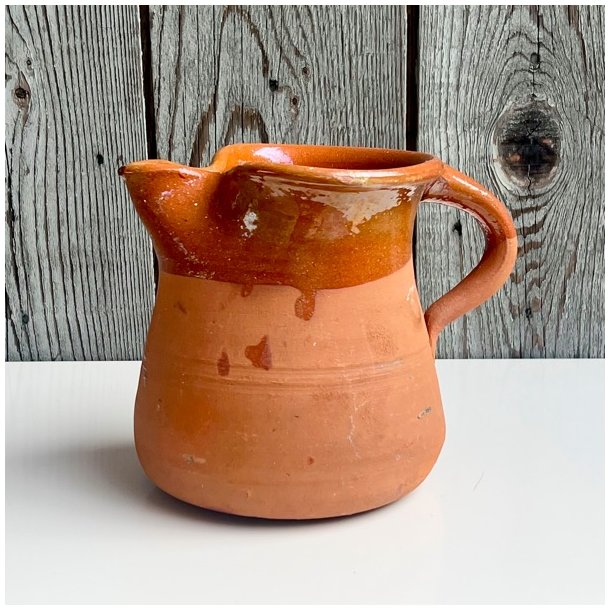 Vintage fransk kande - terracotta lertj