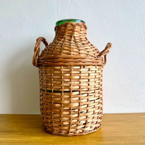 Stor glasflaske med flet - fransk