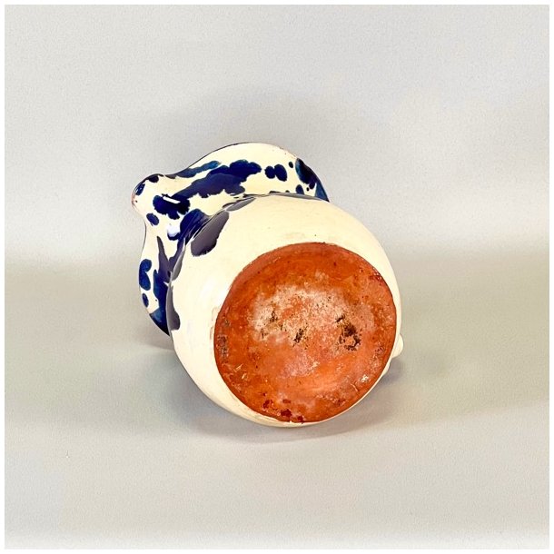 Vintage fransk kande - bl pletter