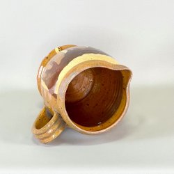 Vintage fransk kande - brndte farver