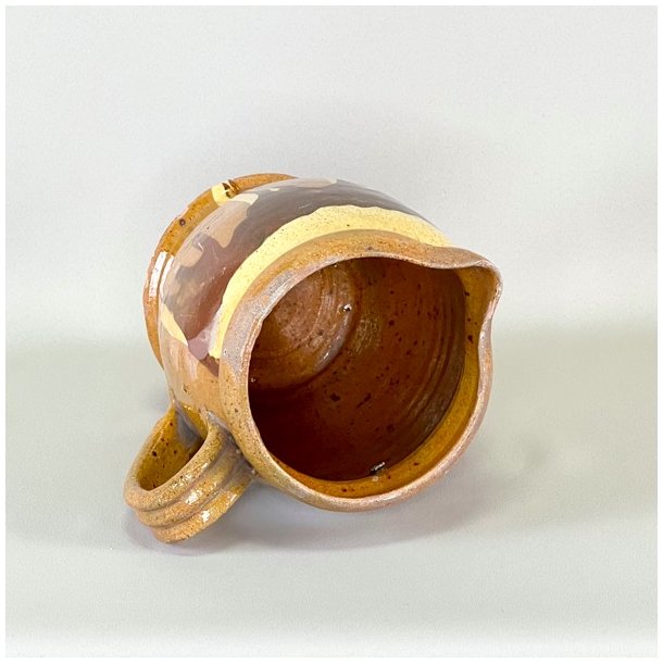 Vintage fransk kande - brndte farver