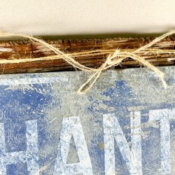 Vintage fransk skilt p trplade