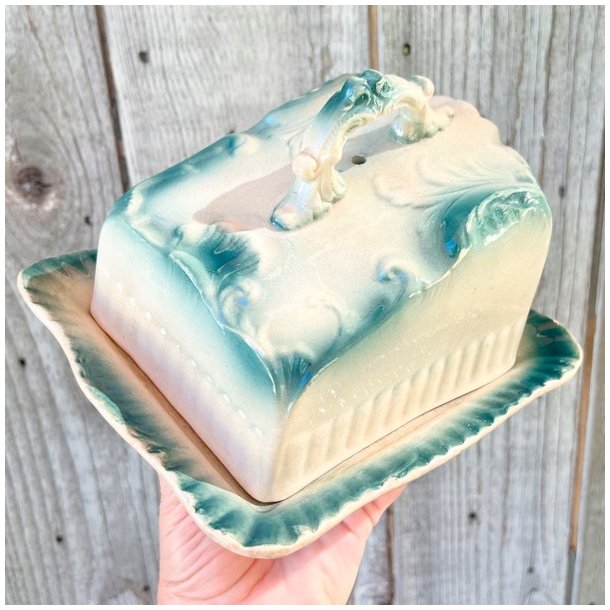 Osteklokke p fad - vintage, fransk