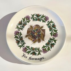 Ostetallerken - fransk vintage, Gien 