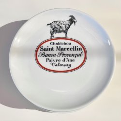 Ostetallerken - fransk m/ostenavne og dyr