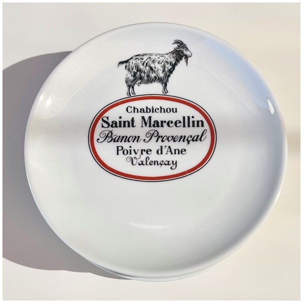 Ostetallerken - fransk m/ostenavne og dyr