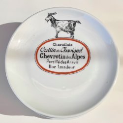 Ostetallerken - fransk m/ostenavne og dyr