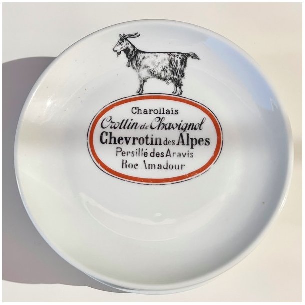 Ostetallerken - fransk m/ostenavne og dyr