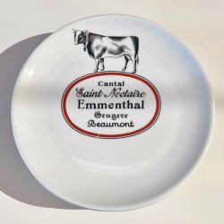 Ostetallerken - fransk m/ostenavne og dyr