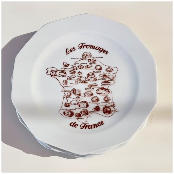 Ostetallerken - fransk les fromages (kantet)