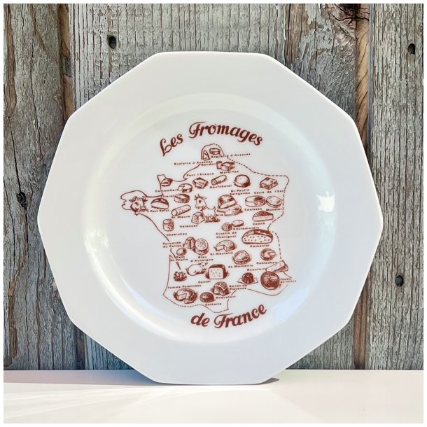 Ostetallerken - fransk les fromages (kantet)