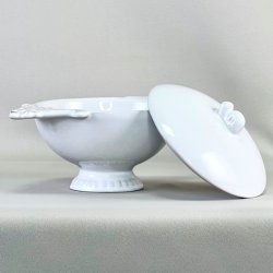 Sukkersk�l med l�g - fransk, hvid