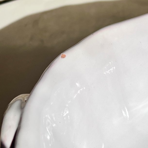 Fransk terrin - stor, hvid