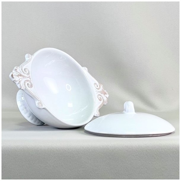 Sukkersk�l med l�g - fransk, hvid