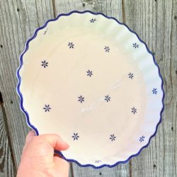 Trtefad - fransk m/bl kant