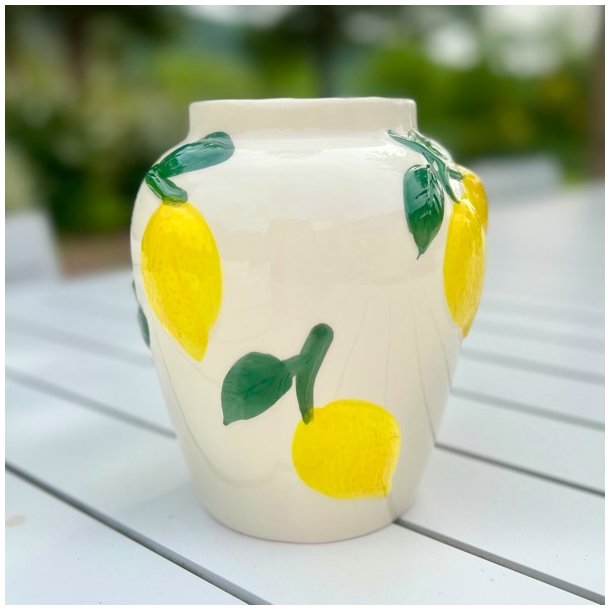 Vase m/citroner