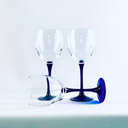 Luminarc vinglas med bl stilk - rdvin