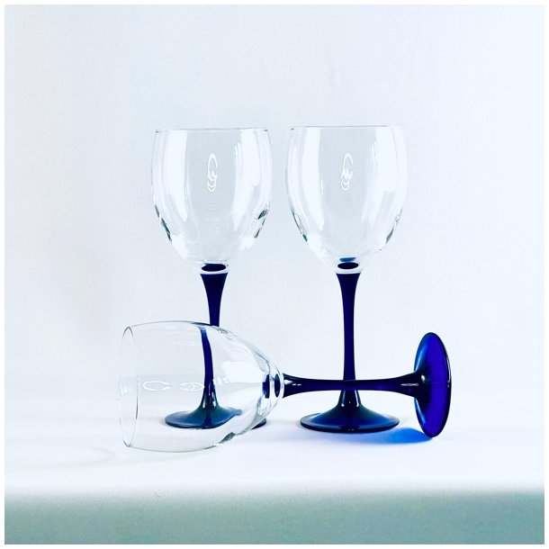 Luminarc vinglas med bl stilk - rdvin