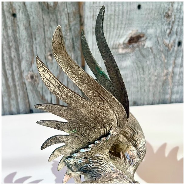 Hanefigur - vintage fransk par af hanekyllinger