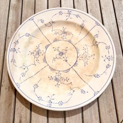 Fad - rundt, musselmalet 