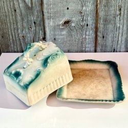 Osteklokke p fad - vintage, fransk