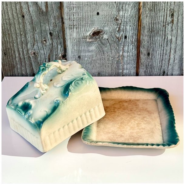 Osteklokke p fad - vintage, fransk