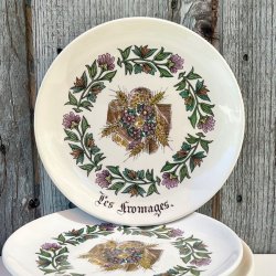 Ostetallerken - fransk vintage, Gien 