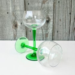 Hvidvinsglas - Alsace, grn fod og ciceleringer